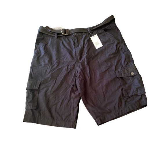 NWT Paper Denim Cloth Black Cargo Shorts Size 44 - Picture 1 of 5